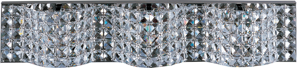ET2 - Three Light Bath Vanity - Wave - Polished Chrome- Union Lighting Luminaires Decor