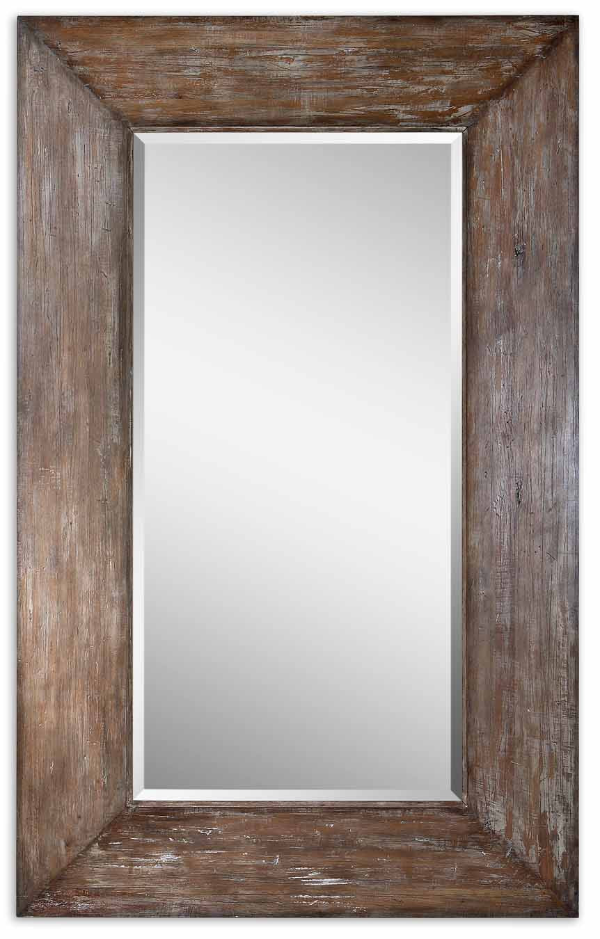 Uttermost - Mirror - Langford - Antiqued Hickory Undertones w/Light Gray- Union Lighting Luminaires Decor
