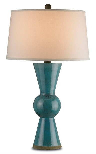 Currey and Company - One Light Table Lamp - Upbeat - Teal- Union Lighting Luminaires Decor