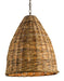 Currey and Company - One Light Pendant - Basket - Natural- Union Lighting Luminaires Decor