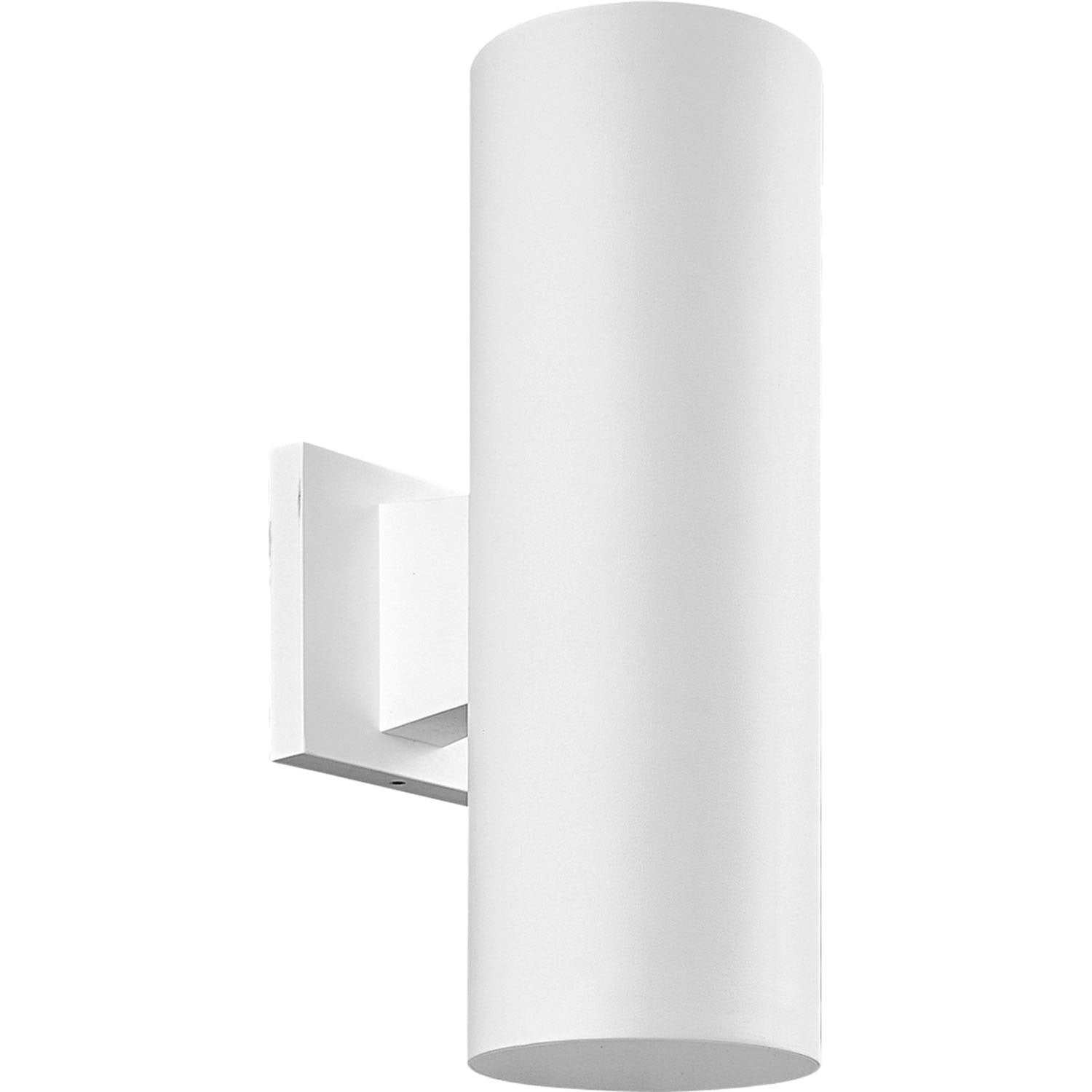Progress Canada - Two Light Outdoor Wall Mount - Cylinder - White- Union Lighting Luminaires Decor