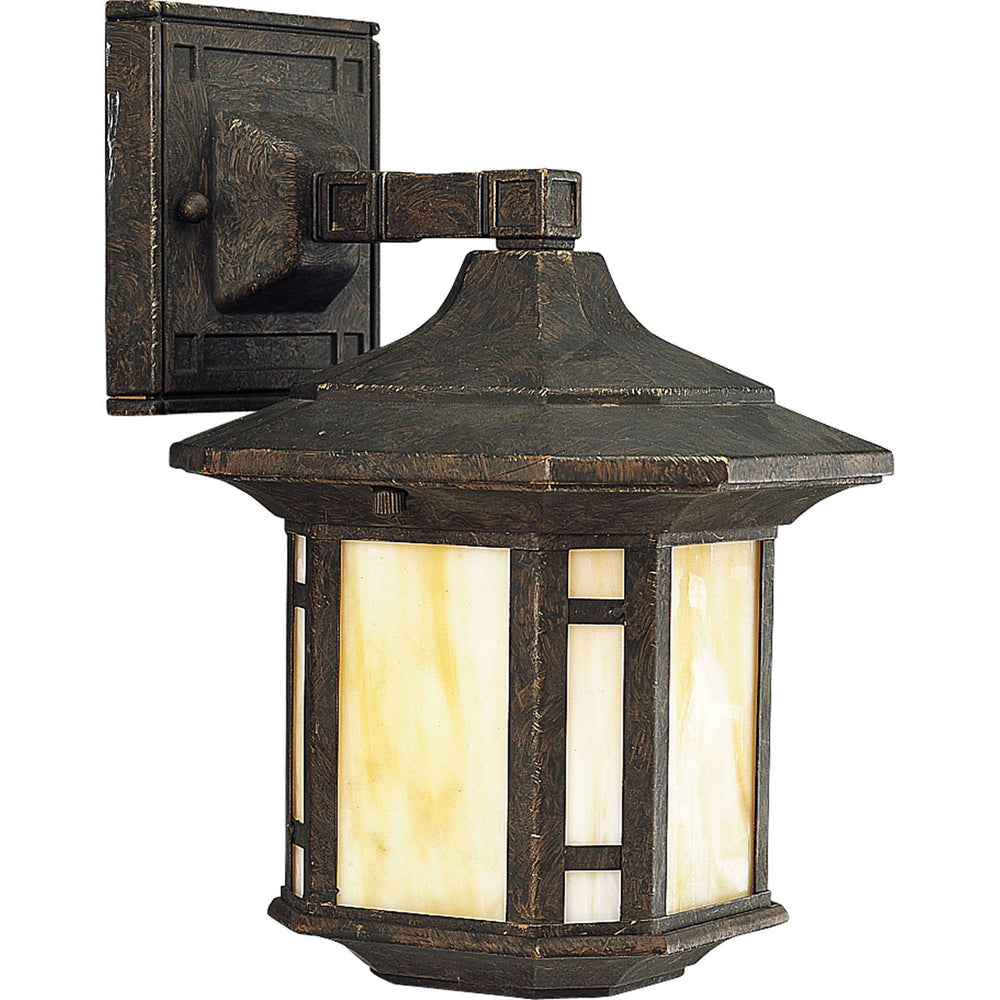 Progress Canada - One Light Wall Lantern - Arts and Crafts - Weathered Bronze- Union Lighting Luminaires Decor