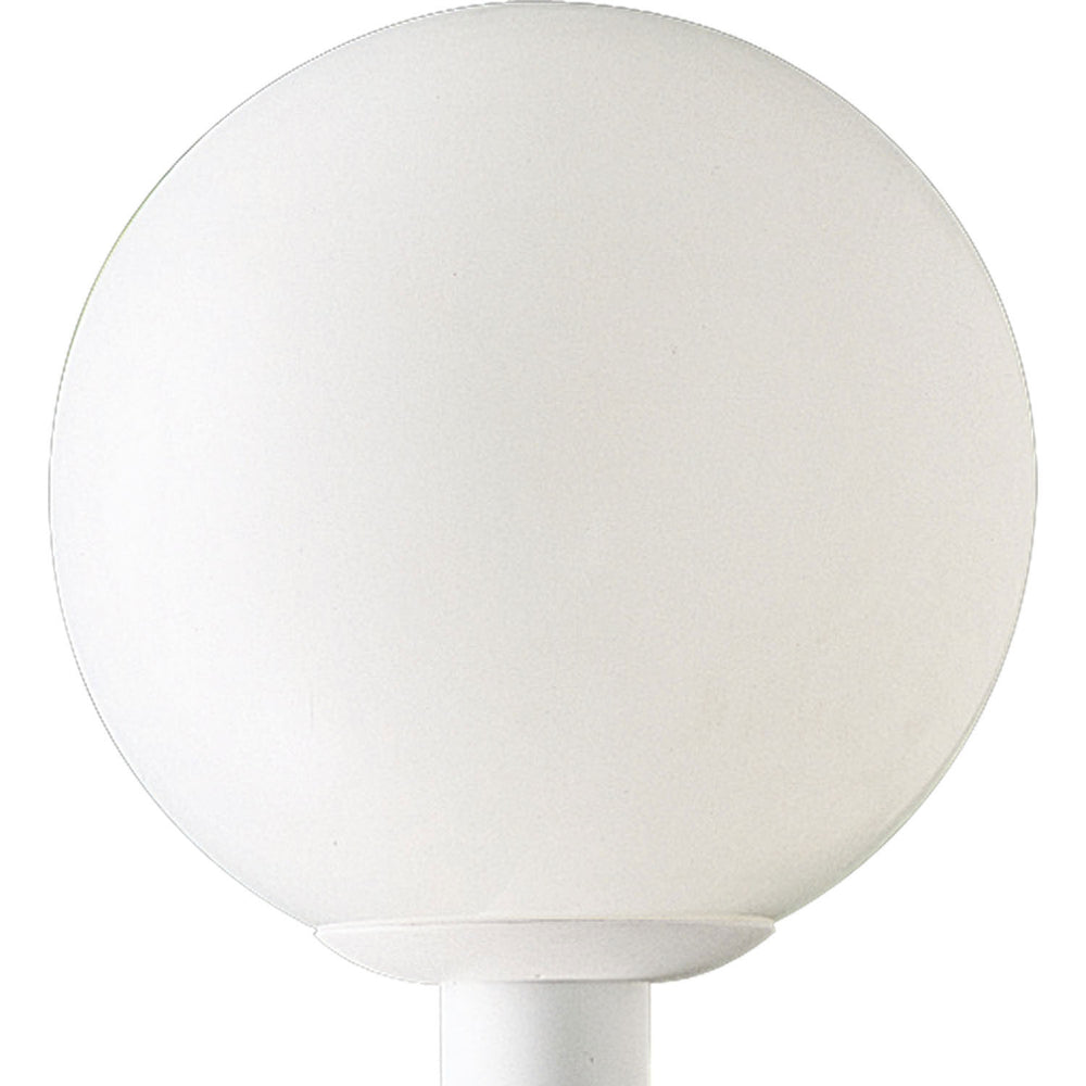 Progress Canada - One Light Post Lantern - Globe - White- Union Lighting Luminaires Decor