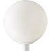 Progress Canada - One Light Post Lantern - Globe - White- Union Lighting Luminaires Decor