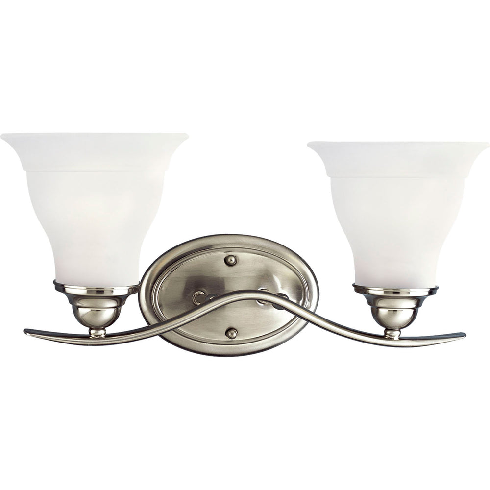 Progress Canada - Two Light Bath Bracket - Trinity - Brushed Nickel- Union Lighting Luminaires Decor