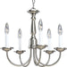 Progress Canada - Five Light Chandelier - Five Light - Brushed Nickel- Union Lighting Luminaires Decor