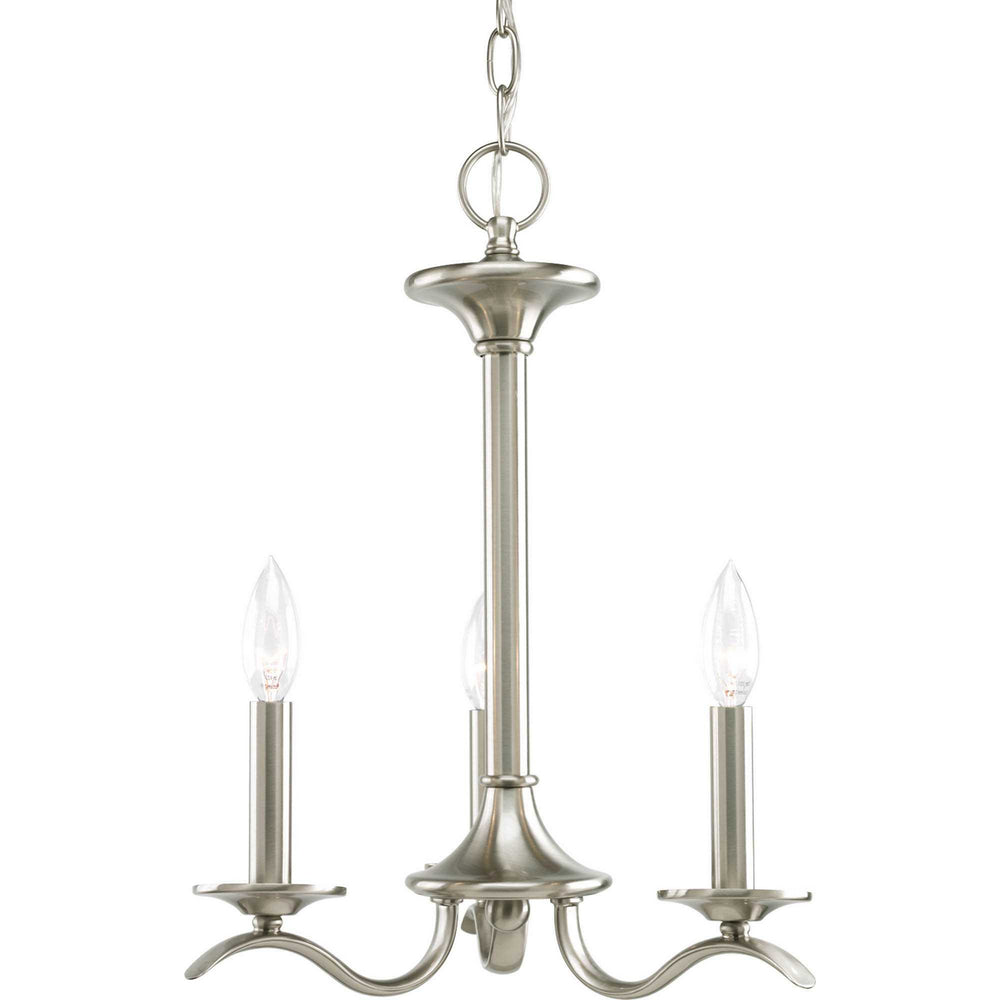 Progress Canada - Three Light Chandelier - Inspire - Brushed Nickel- Union Lighting Luminaires Decor