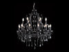 Avenue Lighting - 18 Light Chandelier - Onyx Ln. - Black Crystal- Union Lighting Luminaires Decor