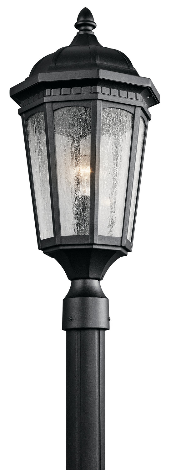 Kichler Canada - One Light Outdoor Post Mount - Courtyard - Textured Black- Union Lighting Luminaires Decor
