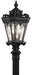 Kichler Canada - Three Light Outdoor Post Mount - Tournai - Textured Black- Union Lighting Luminaires Decor