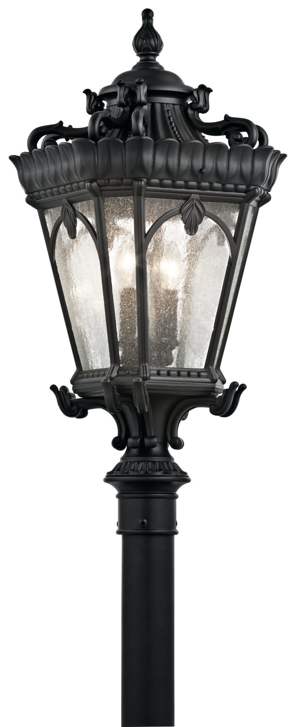 Kichler Canada - Four Light Outdoor Post Mount - Tournai - Textured Black- Union Lighting Luminaires Decor