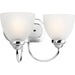 Progress Canada - Two Light Bath Bracket - Heart - Polished Chrome- Union Lighting Luminaires Decor