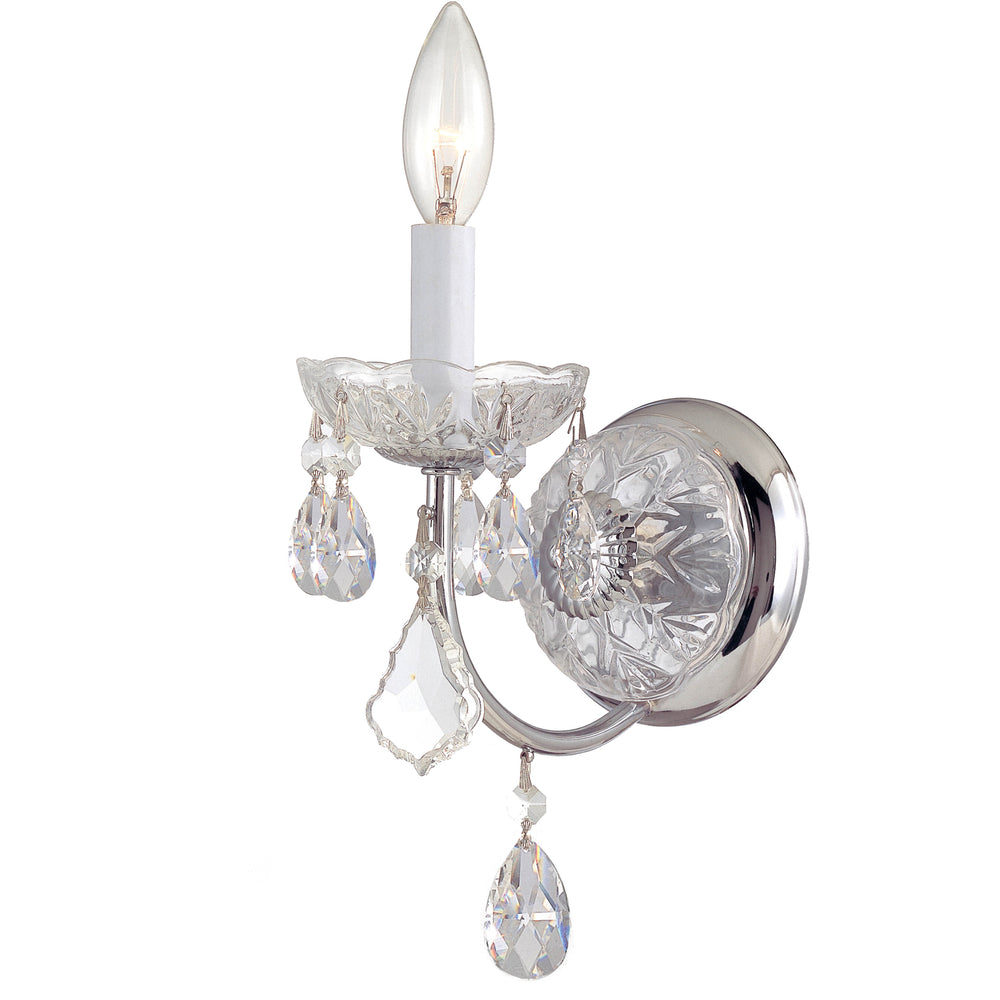 Crystorama - One Light Wall Sconce - Imperial - Polished Chrome- Union Lighting Luminaires Decor