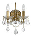 Crystorama - Two Light Wall Sconce - Filmore - Antique Gold- Union Lighting Luminaires Decor