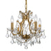 Crystorama - Four Light Mini Chandelier - Filmore - Antique Gold- Union Lighting Luminaires Decor