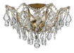 Crystorama - Five Light Flush Mount - Filmore - Antique Gold- Union Lighting Luminaires Decor
