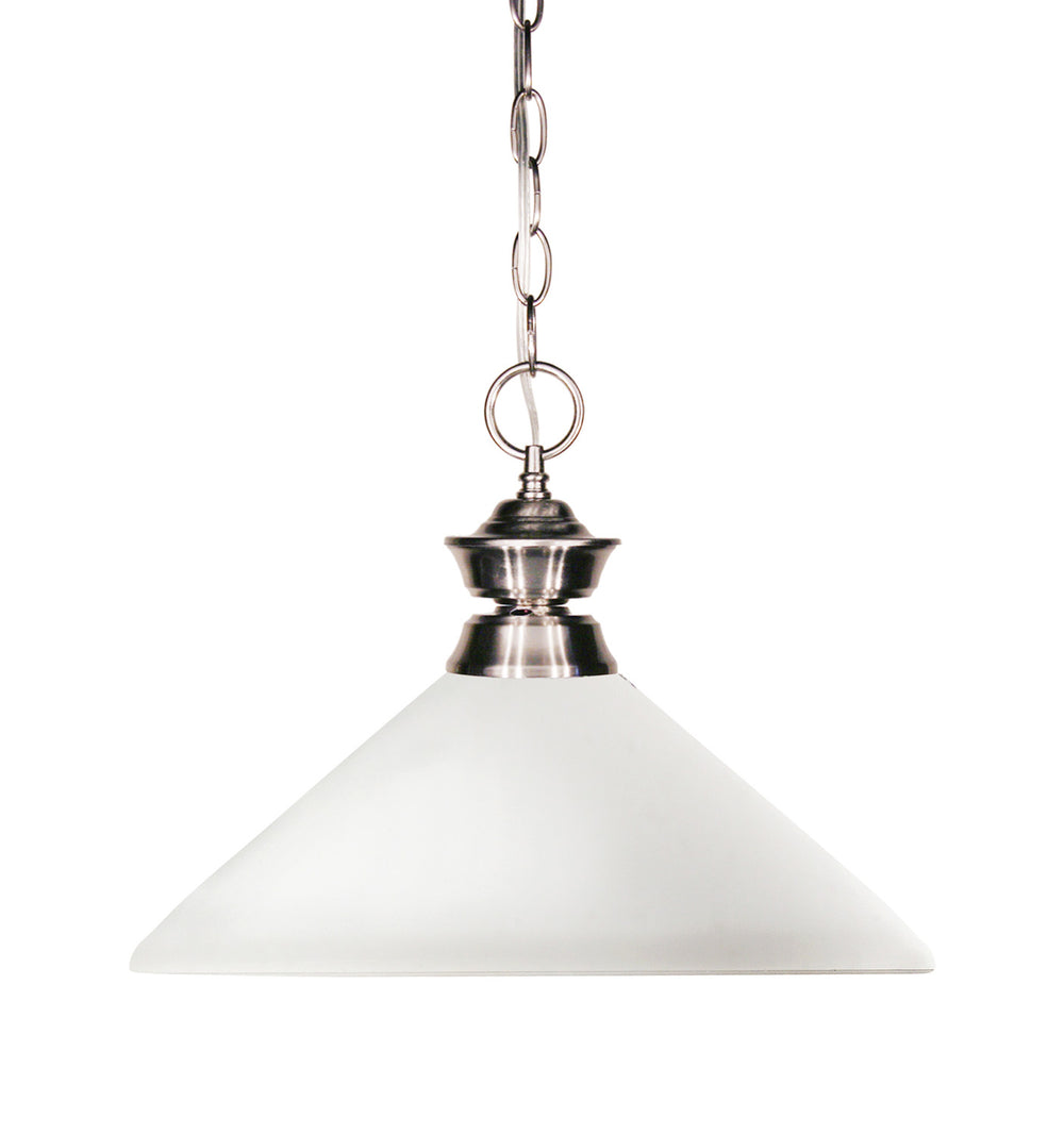Z-Lite Canada - One Light Pendant - Shark - Brushed Nickel- Union Lighting Luminaires Decor