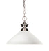 Z-Lite Canada - One Light Pendant - Shark - Brushed Nickel- Union Lighting Luminaires Decor