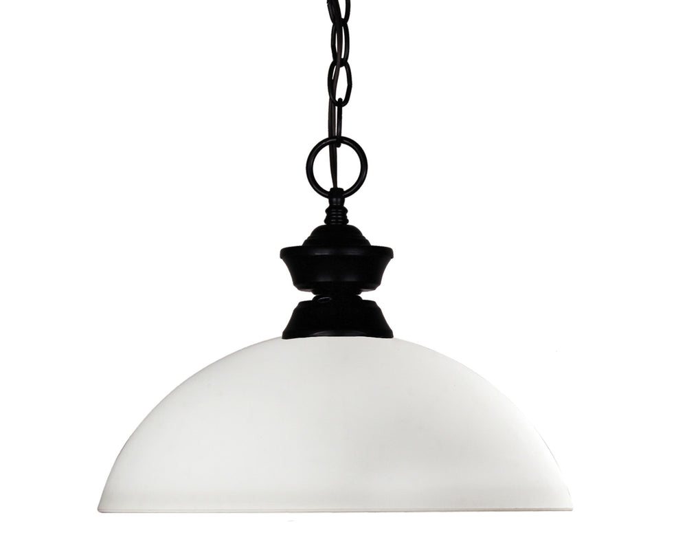 Z-Lite Canada - One Light Pendant - Shark/Windsor - Matte Black- Union Lighting Luminaires Decor
