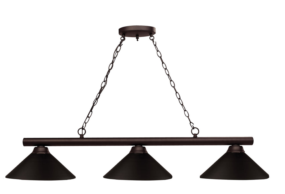 Z-Lite Canada - Three Light Billiard - Shooter - Bronze- Union Lighting Luminaires Decor