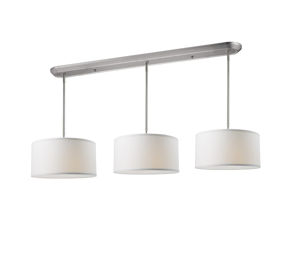 Z-Lite Canada - Nine Light Linear Chandelier - Albion - Brushed Nickel- Union Lighting Luminaires Decor