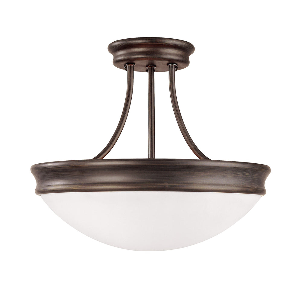 Capital Lighting - Three Light Semi Flush Mount - Hansen - Oil Rubbed Bronze- Union Lighting Luminaires Decor