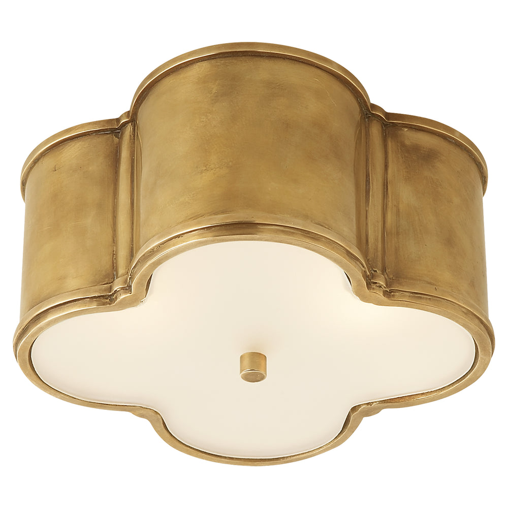 Visual Comfort Signature Canada - Two Light Flush Mount - Basil - Natural Brass- Union Lighting Luminaires Decor