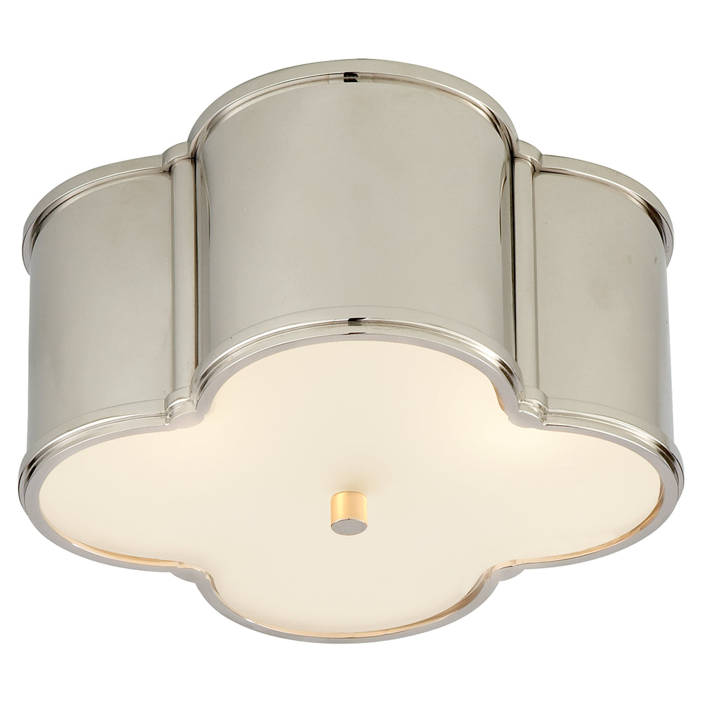 Visual Comfort Signature Canada - Two Light Flush Mount - Basil - Polished Nickel- Union Lighting Luminaires Decor