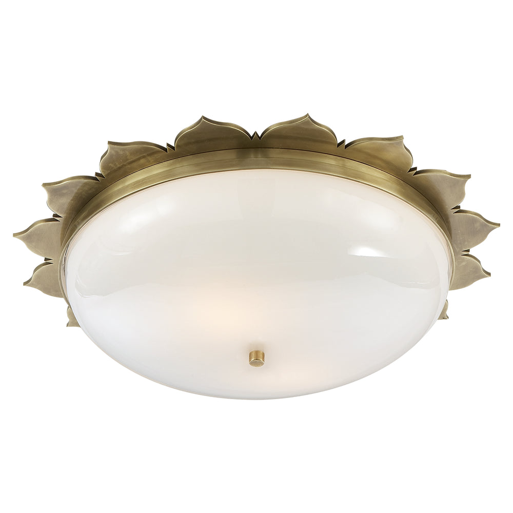 Visual Comfort Signature Canada - Two Light Flush Mount - Rachel - Natural Brass- Union Lighting Luminaires Decor