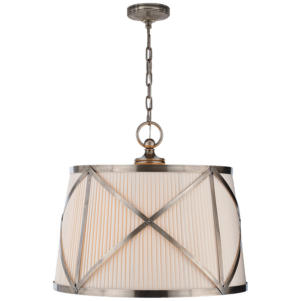 Visual Comfort Signature Canada - Three Light Pendant - Grosvenor - Antique Nickel- Union Lighting Luminaires Decor