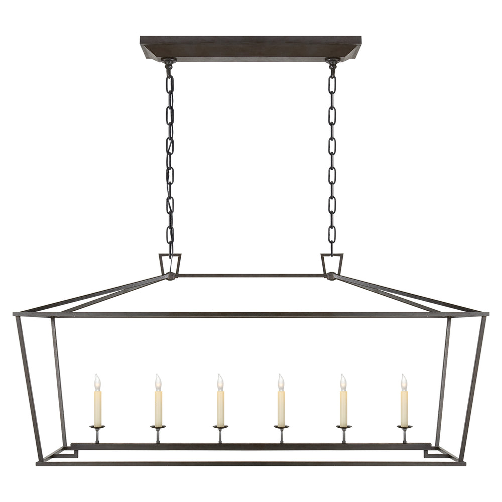 Visual Comfort Signature Canada - Six Light Lantern - Darlana - Aged Iron- Union Lighting Luminaires Decor