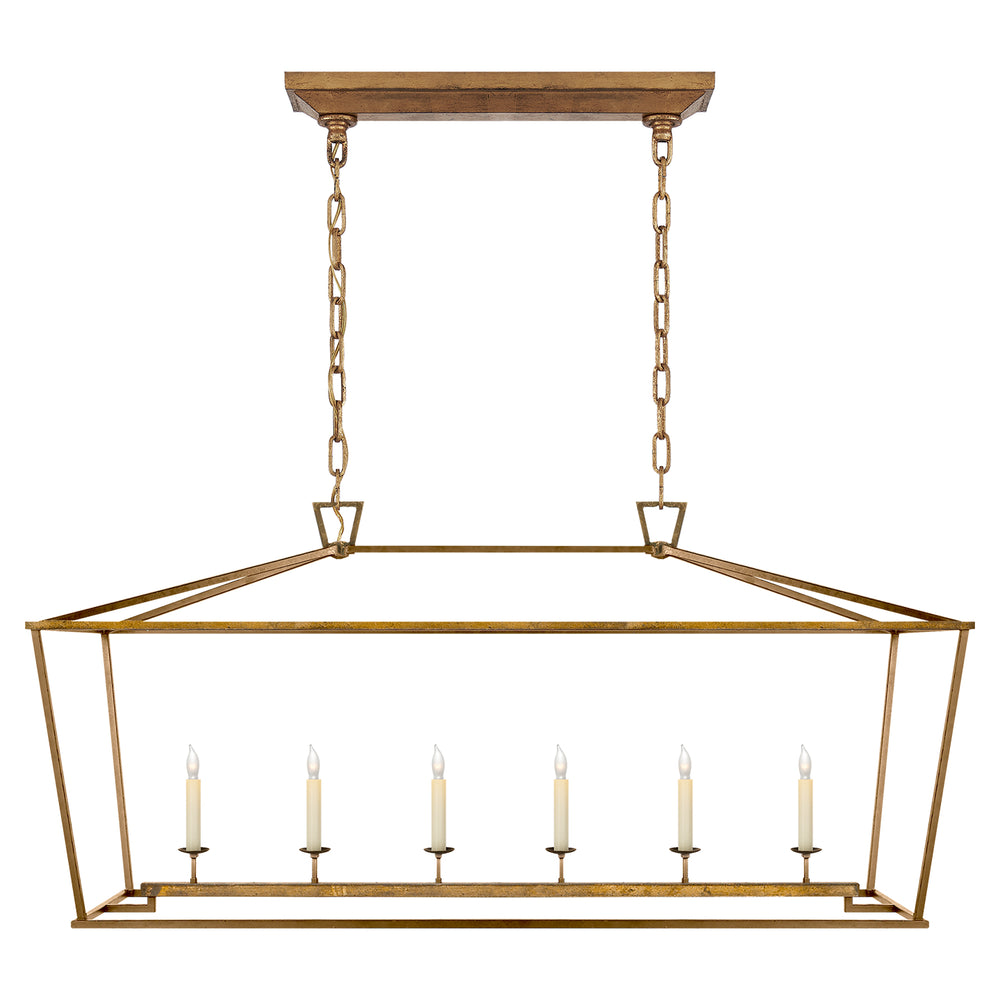 Visual Comfort Signature Canada - Six Light Lantern - Darlana - Gilded Iron- Union Lighting Luminaires Decor