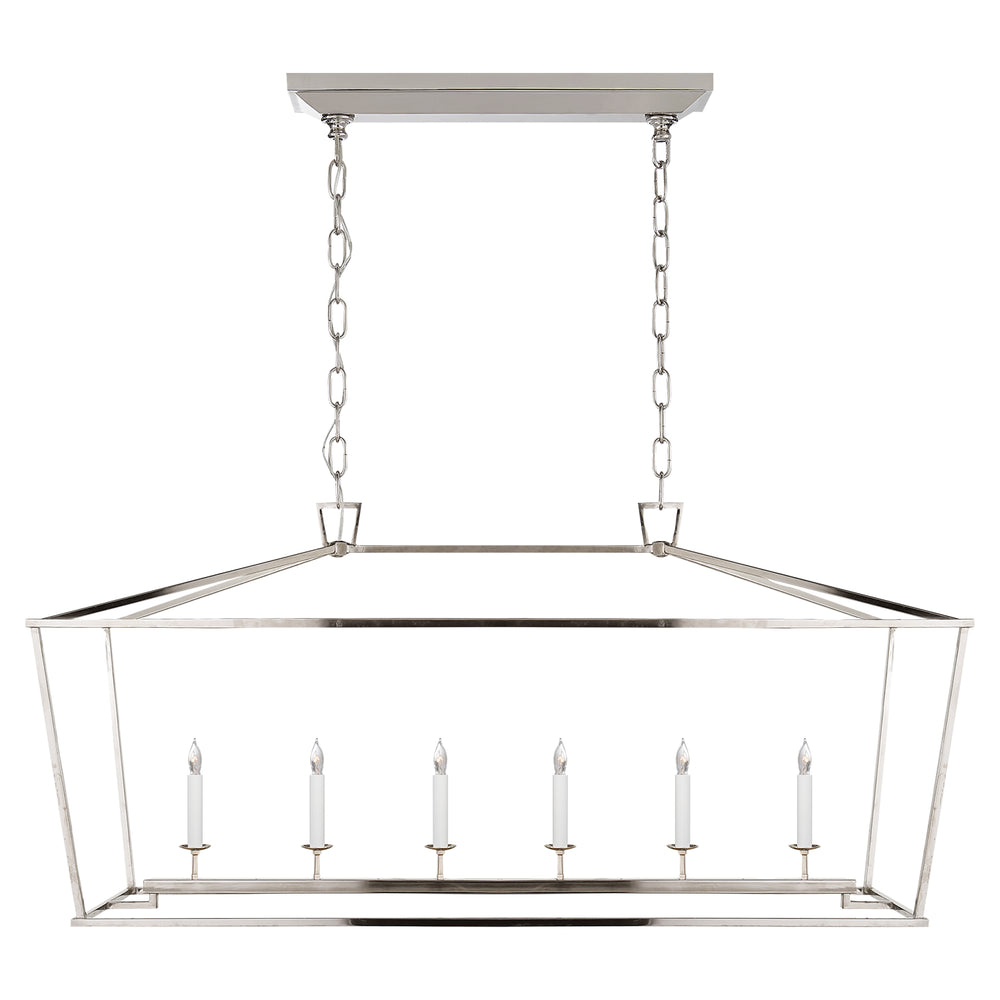 Visual Comfort Signature Canada - Six Light Lantern - Darlana - Polished Nickel- Union Lighting Luminaires Decor