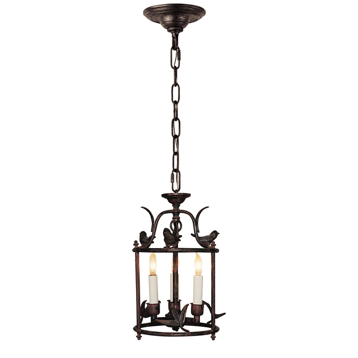 Visual Comfort Signature Canada - Three Light Lantern - Diego - Hand Painted Rust Finish- Union Lighting Luminaires Decor