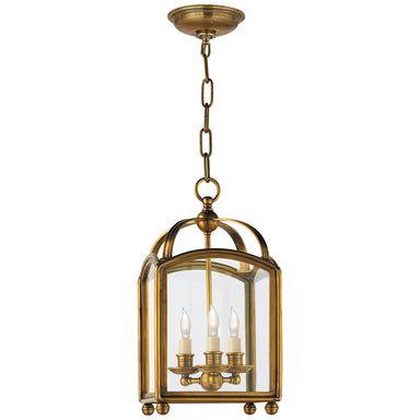 Visual Comfort Signature Canada - Three Light Lantern - Arch Top - Antique-Burnished Brass- Union Lighting Luminaires Decor