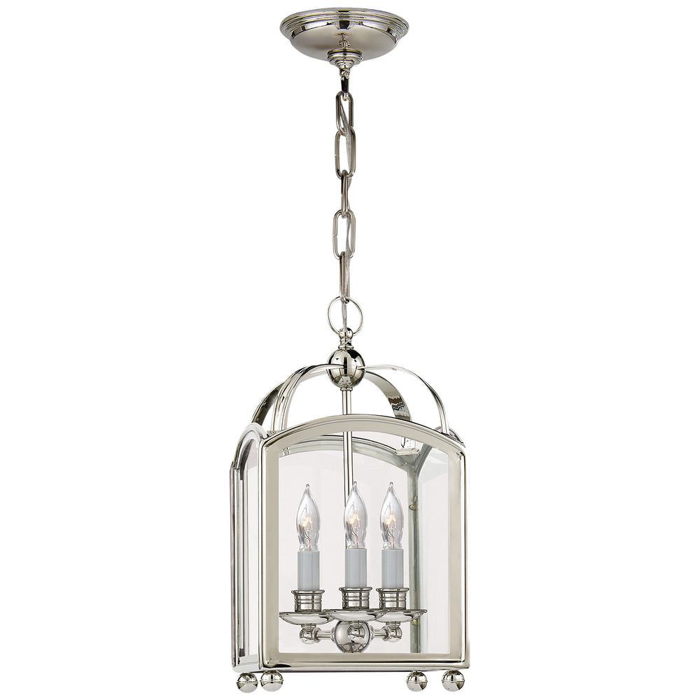 Visual Comfort Signature Canada - Three Light Lantern - Arch Top - Polished Nickel- Union Lighting Luminaires Decor
