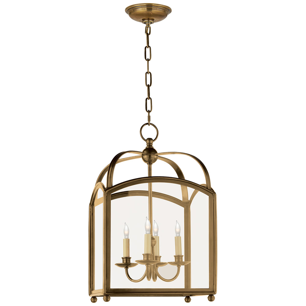 Visual Comfort Signature Canada - Four Light Lantern - Arch Top - Antique-Burnished Brass- Union Lighting Luminaires Decor