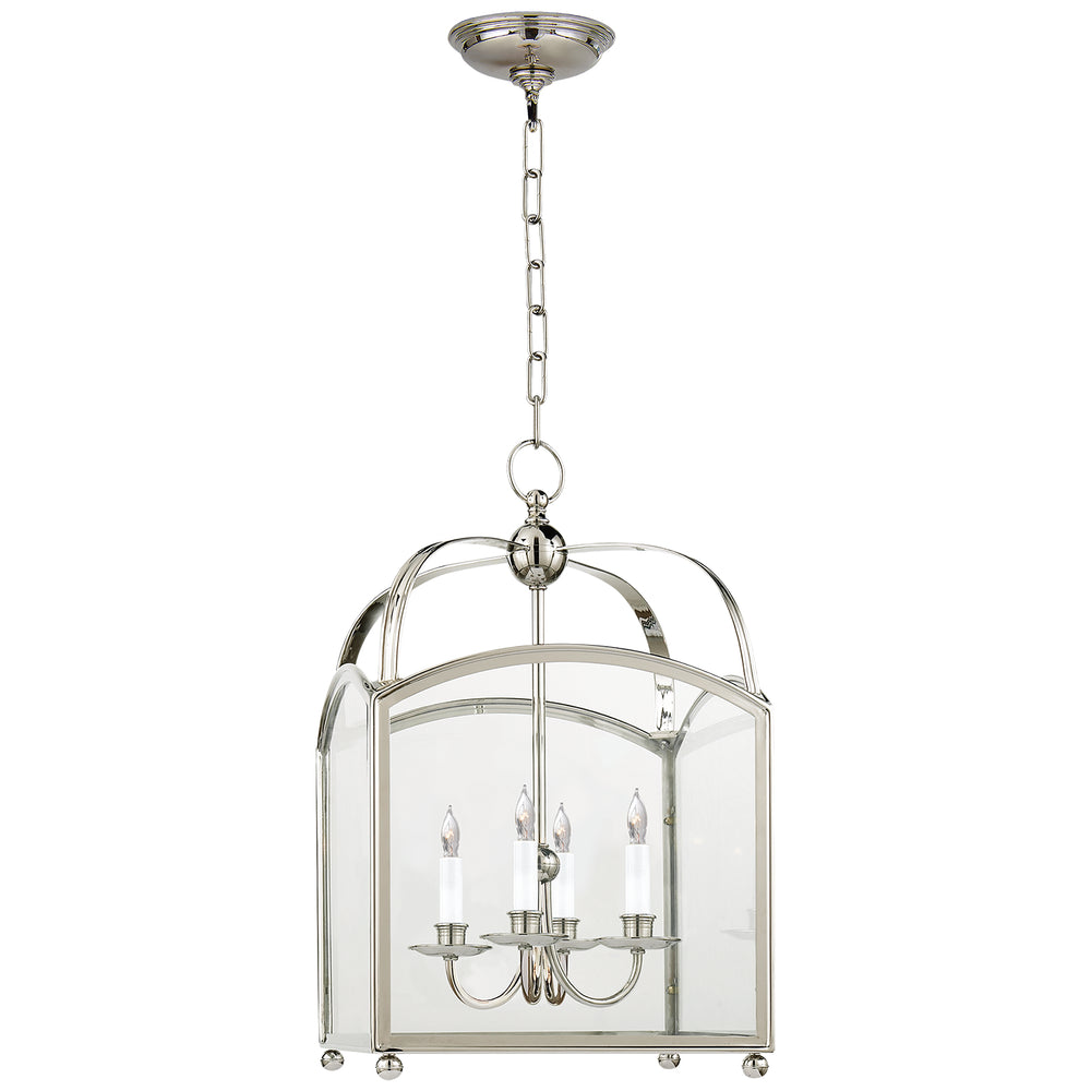Visual Comfort Signature Canada - Four Light Lantern - Arch Top - Polished Nickel- Union Lighting Luminaires Decor