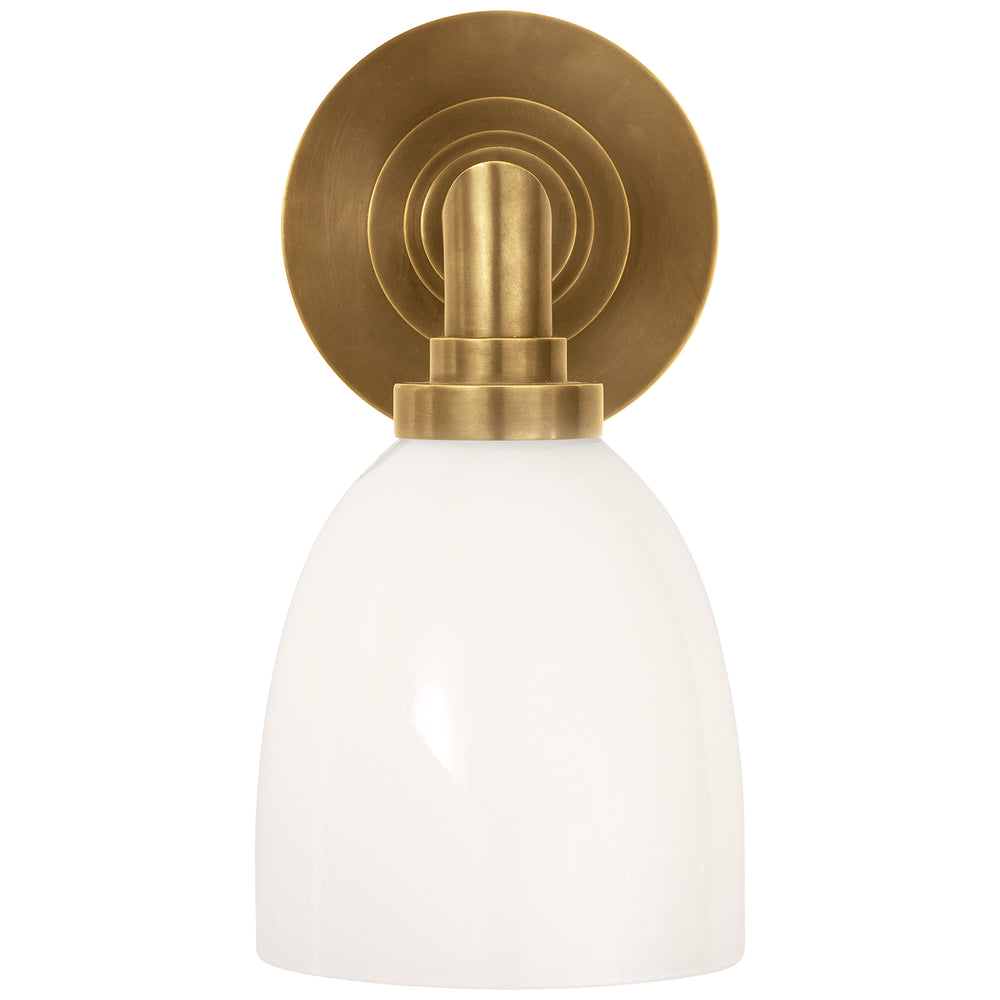 Visual Comfort Signature Canada - One Light Bath Sconce - Wilton - Hand-Rubbed Antique Brass- Union Lighting Luminaires Decor