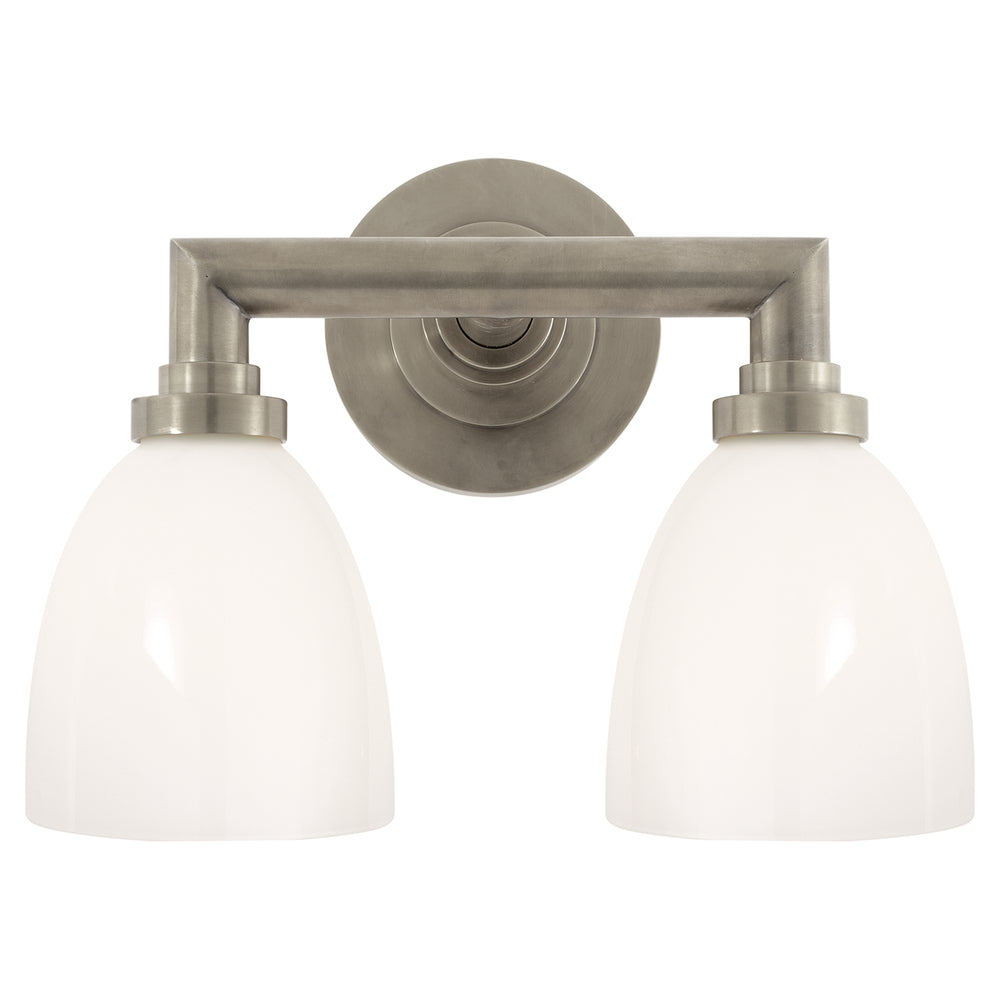 Visual Comfort Signature Canada - Two Light Bath Sconce - Wilton - Antique Nickel- Union Lighting Luminaires Decor