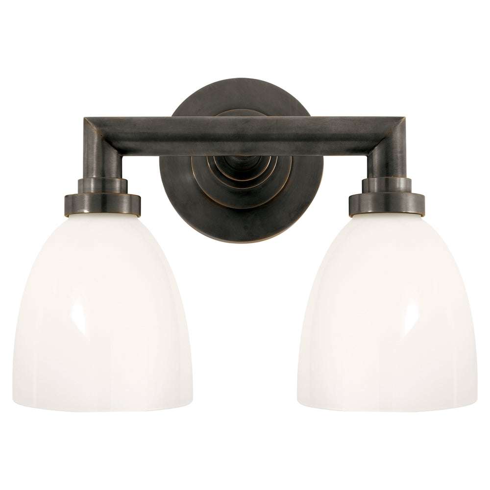 Visual Comfort Signature Canada - Two Light Bath Sconce - Wilton - Bronze- Union Lighting Luminaires Decor