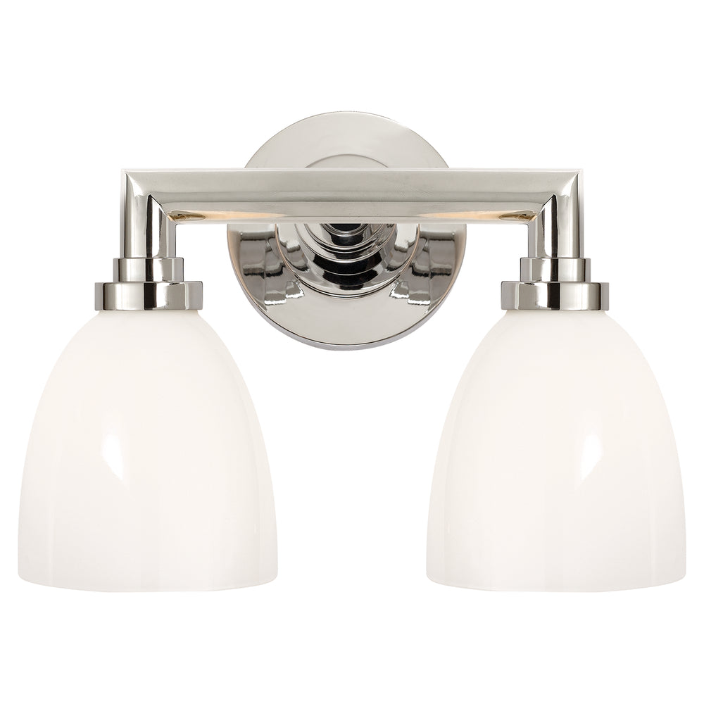 Visual Comfort Signature Canada - Two Light Bath Sconce - Wilton - Polished Nickel- Union Lighting Luminaires Decor