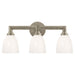Visual Comfort Signature Canada - Three Light Bath Sconce - Wilton - Antique Nickel- Union Lighting Luminaires Decor