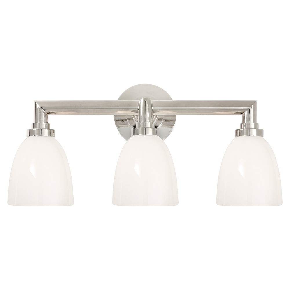 Visual Comfort Signature Canada - Three Light Bath Sconce - Wilton - Polished Nickel- Union Lighting Luminaires Decor