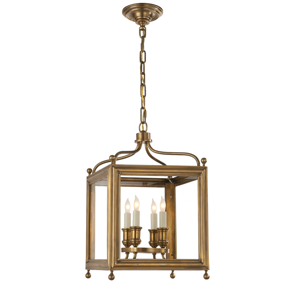 Visual Comfort Signature Canada - Four Light Lantern - Greggory - Hand-Rubbed Antique Brass- Union Lighting Luminaires Decor