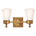 Visual Comfort Signature Canada - Two Light Wall Sconce - Siena - Hand-Rubbed Antique Brass- Union Lighting Luminaires Decor