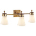 Visual Comfort Signature Canada - Three Light Wall Sconce - Siena - Hand-Rubbed Antique Brass- Union Lighting Luminaires Decor