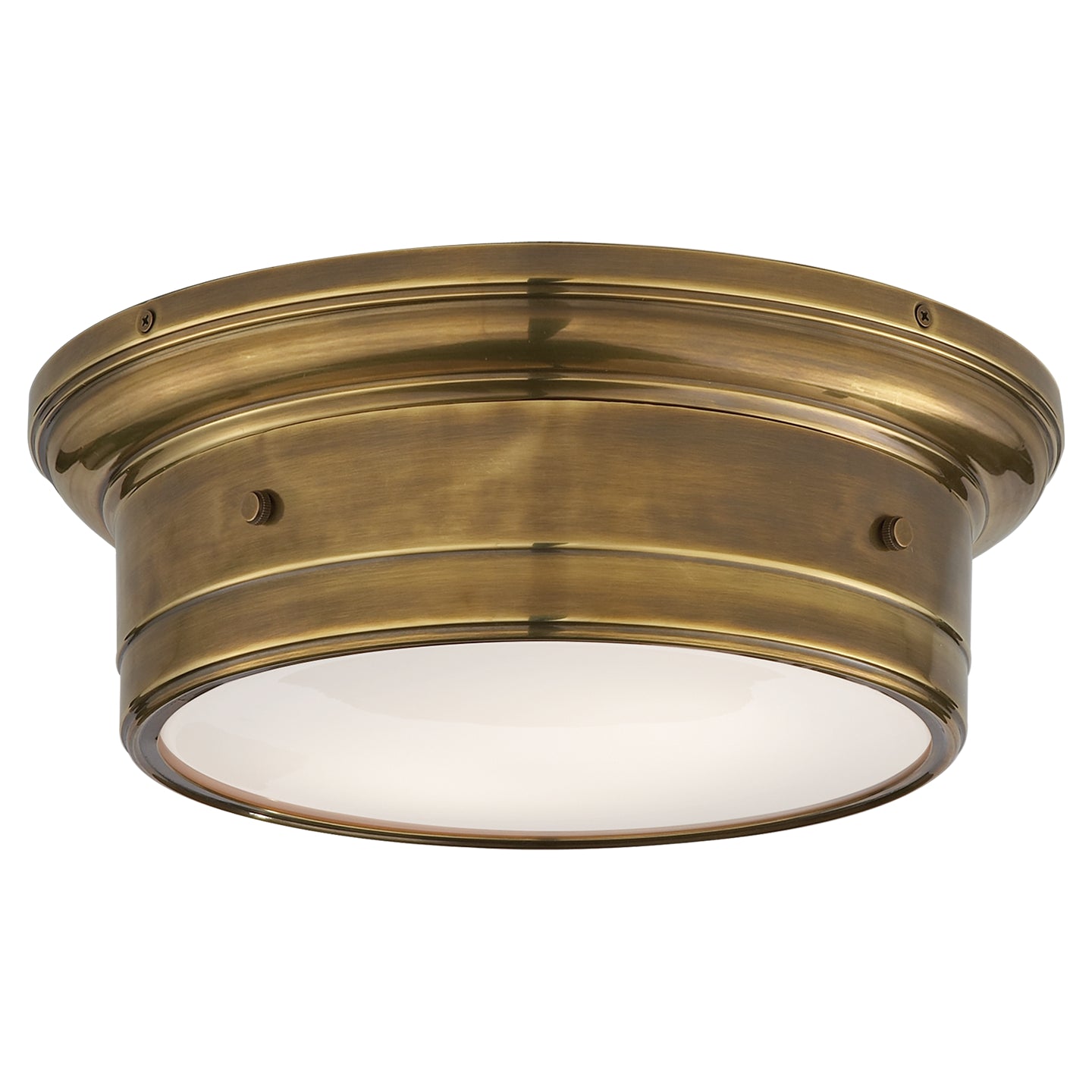 Visual Comfort Signature Canada - Two Light Flush Mount - Siena2 - Hand-Rubbed Antique Brass- Union Lighting Luminaires Decor