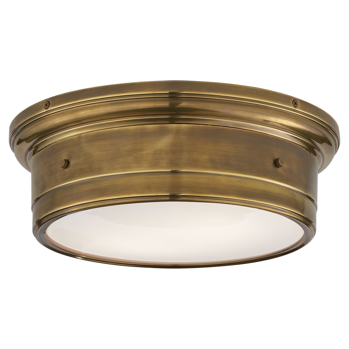 Visual Comfort Signature Canada - Two Light Flush Mount - Siena2 - Hand-Rubbed Antique Brass- Union Lighting Luminaires Decor