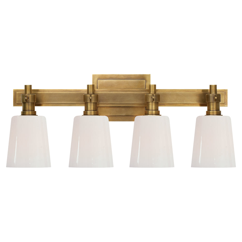 Visual Comfort Signature Canada - Four Light Bath Sconce - Bryant Bath - Hand-Rubbed Antique Brass- Union Lighting Luminaires Decor